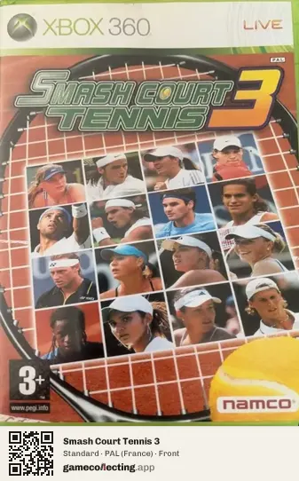 Smash Court Tennis 3 Xbox 360, France box front