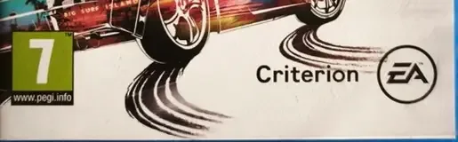 Burnout Paradise Remastered, the PEGI square on its front