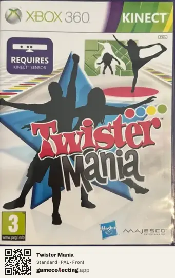 Twister Mania Xbox 360, PAL box front