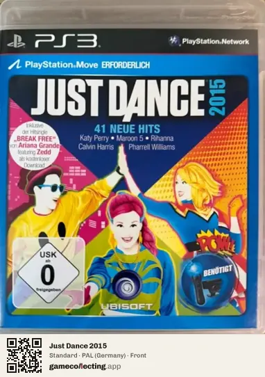 Just Dance 2015 PlayStation 3, Germany box front