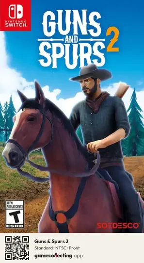 Guns & Spurs 2 Nintendo Switch, NTSC box front