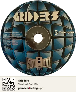 Gridders 3DO Interactive Multiplayer, PAL disc