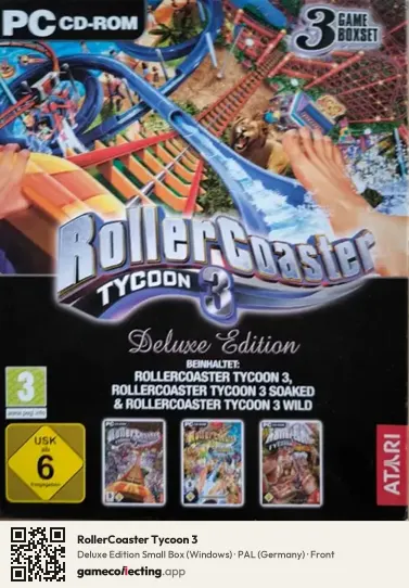 RollerCoaster Tycoon 3 Computer, Germany box front