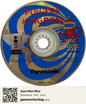 Guardian War 3DO Interactive Multiplayer, PAL disc