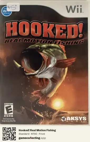 Hooked! Real Motion Fishing Nintendo Wii, NTSC box front