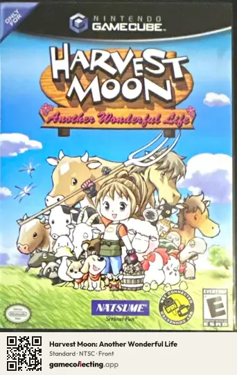 Harvest Moon: Another Wonderful Life Nintendo GameCube, NTSC box front