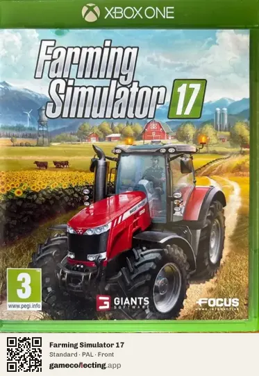 Farming Simulator 17 Xbox One, PAL box front