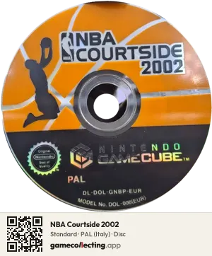 NBA Courtside 2002 Nintendo GameCube, PAL disc