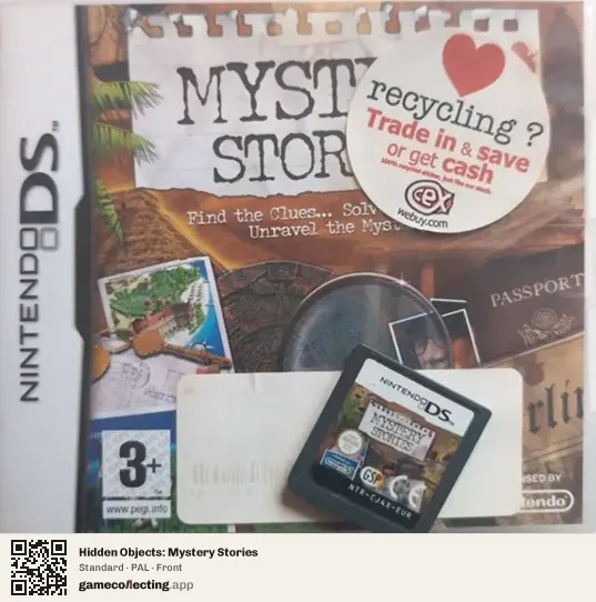 Hidden Objects: Mystery Stories Nintendo DS, PAL box front