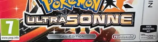 Pokémon Ultra Sun, the PEGI square on its front