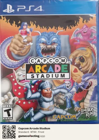 Capcom Arcade Stadium PlayStation 4, NTSC box front