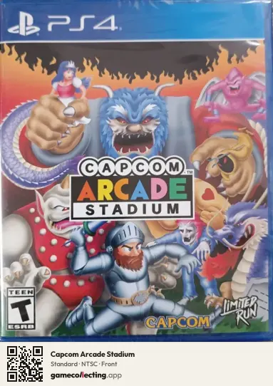 Capcom Arcade Stadium PlayStation 4, NTSC box front