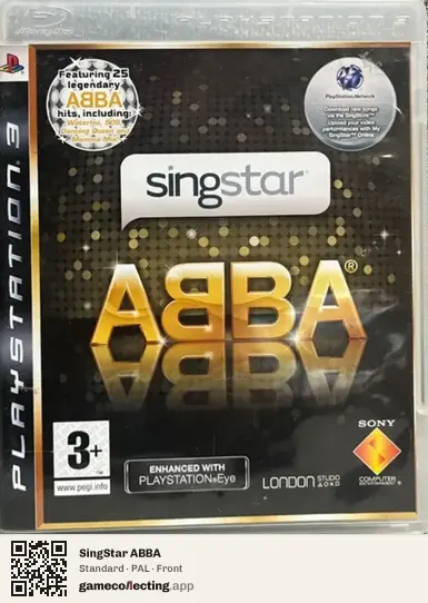 SingStar ABBA PlayStation 3, PAL box front