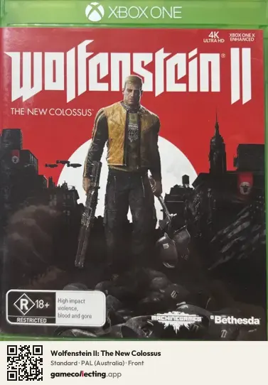 Wolfenstein II: The New Colossus Xbox One, Australia box front