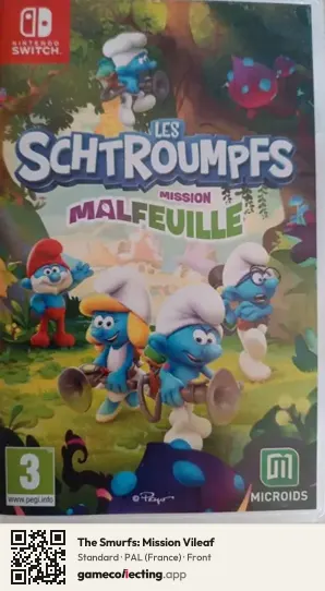 The Smurfs: Mission Vileaf Nintendo Switch, France box front