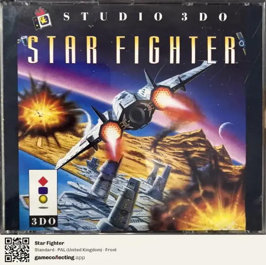 Star Fighter 3DO Interactive Multiplayer, United Kingdom box front