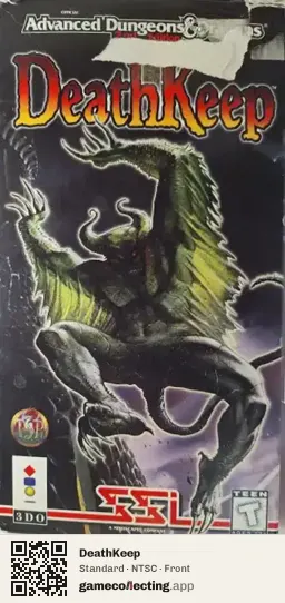 DeathKeep 3DO Interactive Multiplayer, NTSC box front