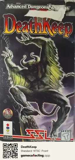 DeathKeep 3DO Interactive Multiplayer, NTSC box front