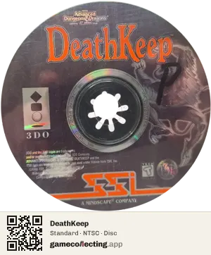 DeathKeep 3DO Interactive Multiplayer, NTSC disc