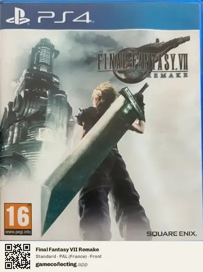 Final Fantasy VII Remake PlayStation 4, France box front