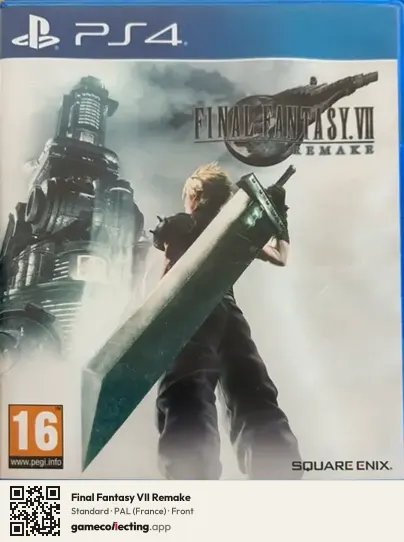 Final Fantasy VII Remake PlayStation 4, France box front