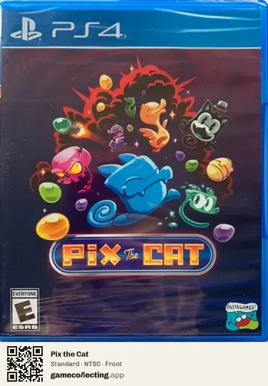 Pix the Cat PlayStation 4, NTSC box front