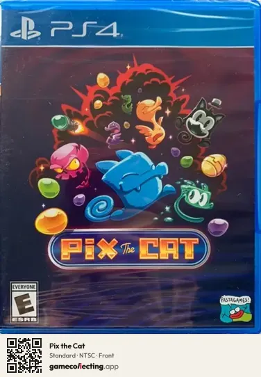 Pix the Cat PlayStation 4, NTSC box front