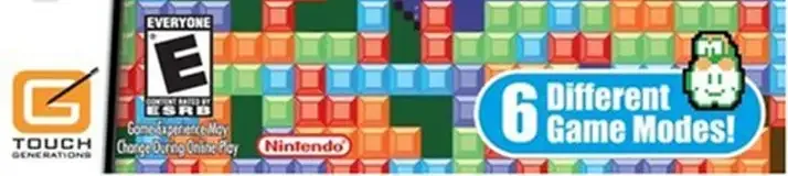 Tetris DS, the ESRB box on its front