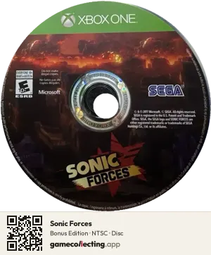 Sonic Forces Xbox One, NTSC disc