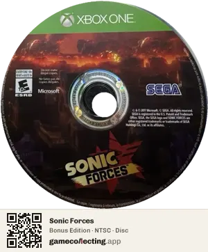 Sonic Forces Xbox One, NTSC disc