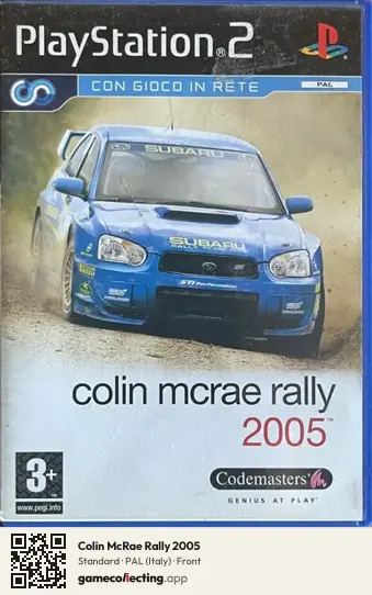 Colin McRae Rally 2005 PlayStation 2, Italy box front