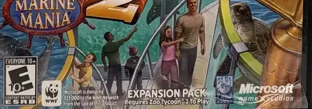 Zoo Tycoon 2: Marine Mania, the ESRB box on its front