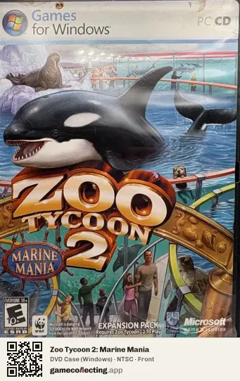 Zoo Tycoon 2: Marine Mania Computer, NTSC box front