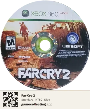 Far Cry 2 Xbox 360, NTSC disc