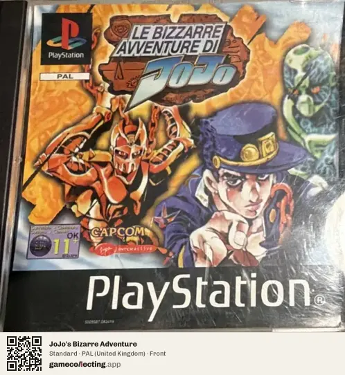 JoJo's Bizarre Adventure PlayStation, United Kingdom box front