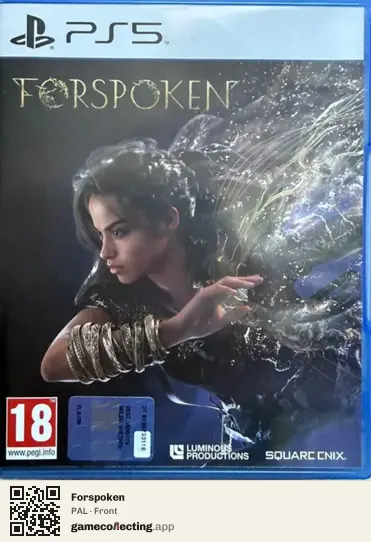 Forspoken PlayStation 5, PAL box front