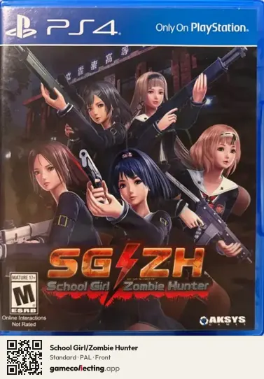 School Girl/Zombie Hunter PlayStation 4, PAL box front