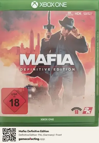 Mafia: Definitive Edition Xbox One, Germany box front