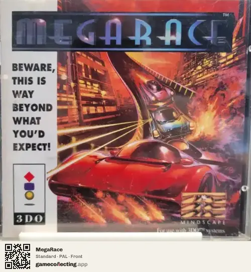 MegaRace 3DO Interactive Multiplayer, PAL box front