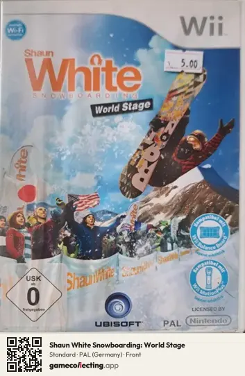 Shaun White Snowboarding: World Stage Nintendo Wii, Germany box front