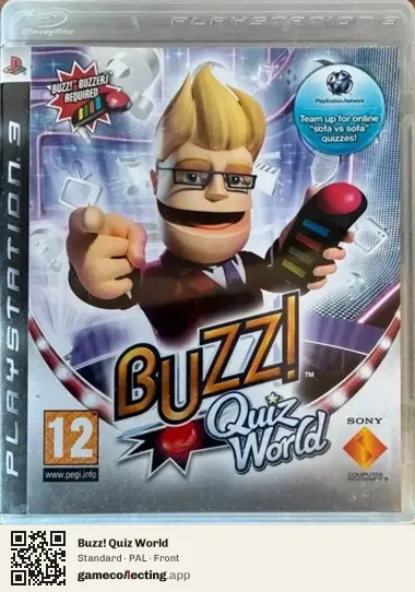 Buzz! Quiz World PlayStation 3, PAL box front