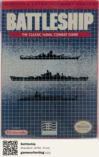 Battleship Nintendo Entertainment System, NTSC box front