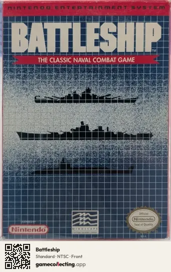 Battleship Nintendo Entertainment System, NTSC box front