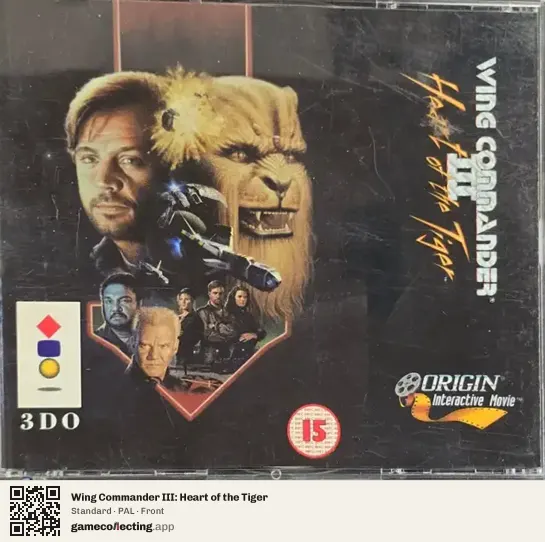 Wing Commander III: Heart of the Tiger 3DO Interactive Multiplayer, PAL box front