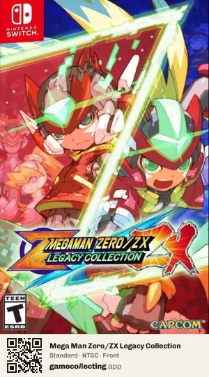 Mega Man Zero/ZX Legacy Collection Nintendo Switch, NTSC box front