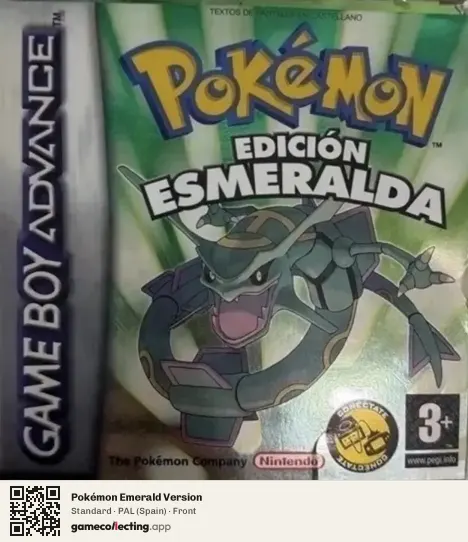 Pokémon Emerald Version Game Boy Advance, Spain box front