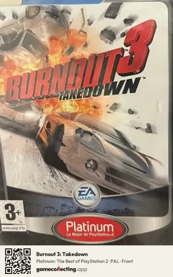 Burnout 3: Takedown PlayStation 2, PAL box front