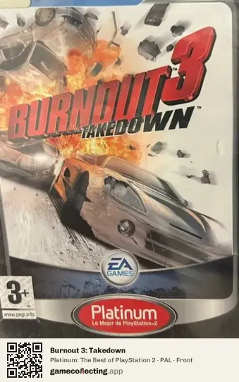 Burnout 3: Takedown PlayStation 2, PAL box front