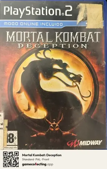 Mortal Kombat: Deception PlayStation 2, PAL box front