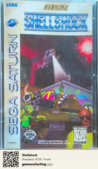 Shellshock Sega Saturn, NTSC box front